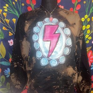 Western bleached pullover